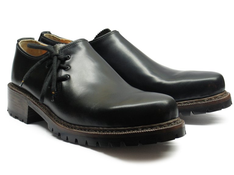 Haferlschuh aus schwarzem Cordovan