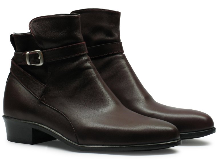 Rote Jodhpur Stiefelette